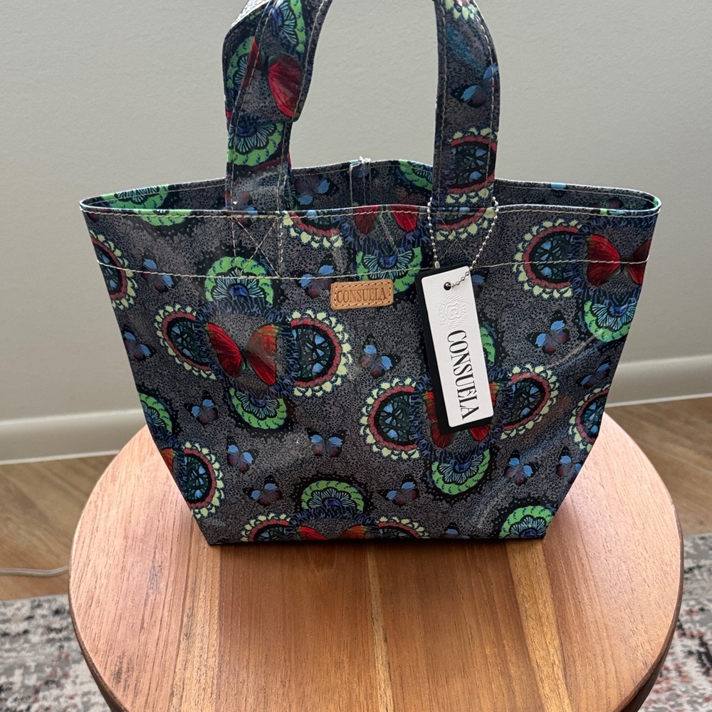 Consuela Multicolor Butterfly Tote
